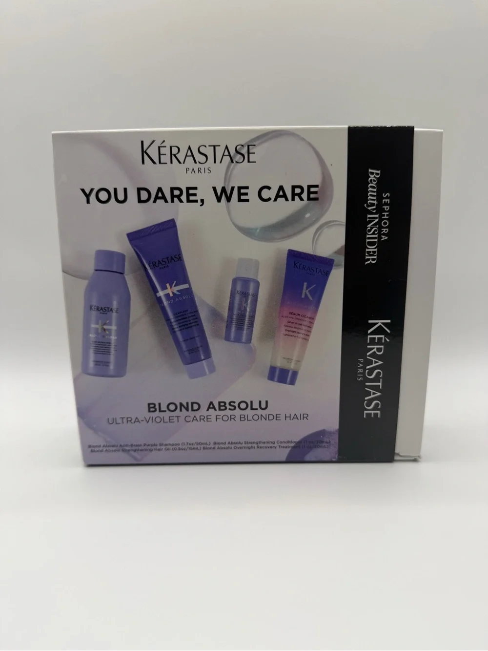Kerastase Blond Absolu Hair Care Set - Purple, Black, White